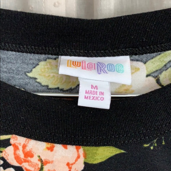 LulaRoe floral tee - Picture 3 of 4